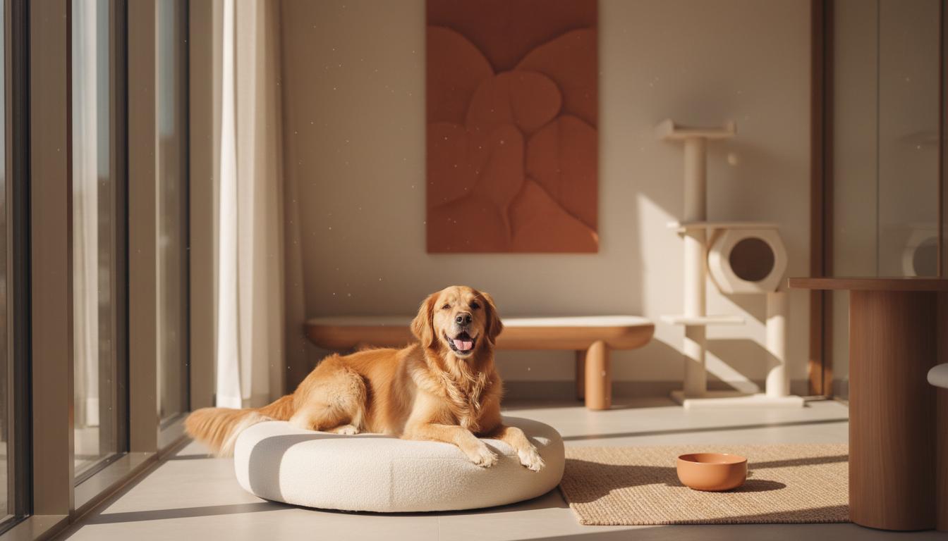 Perro feliz en Villa CanInna